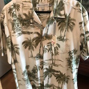 Quicksilver Vintage Hawaiian Shirt Large New